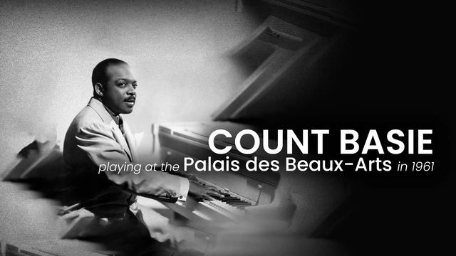 Count Basie playing at the Palais des Beaux-Arts in 1961