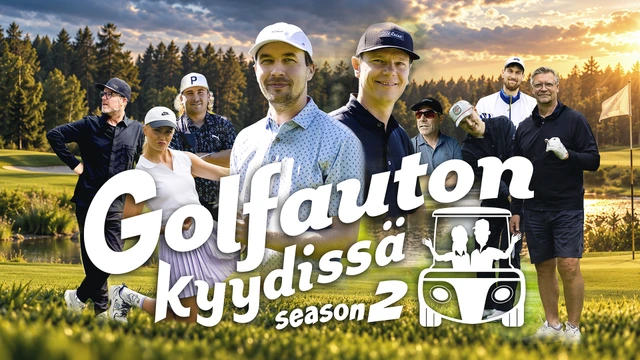 Golfauton kyydissä