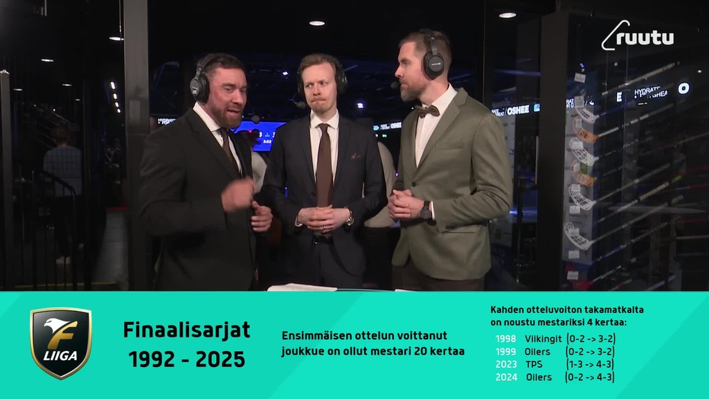 Mikä on ensimmäisen ottelun merkitys? Näin monta kertaa avausfinaalin voittaja on ollut mestari