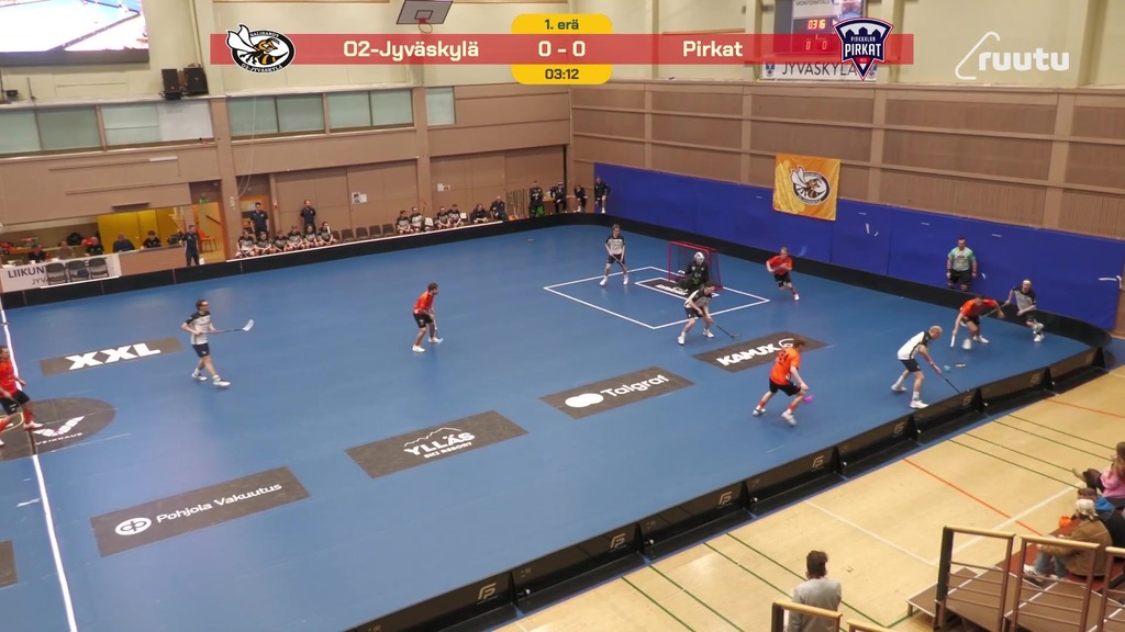 Maalikooste: O2-Jyväskylä - Pirkat 8.3.2026 (3. puolivälierä)