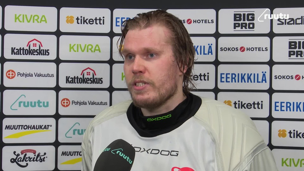 Classic-maalivahti Lassi Toriseva ottelun jälkeen