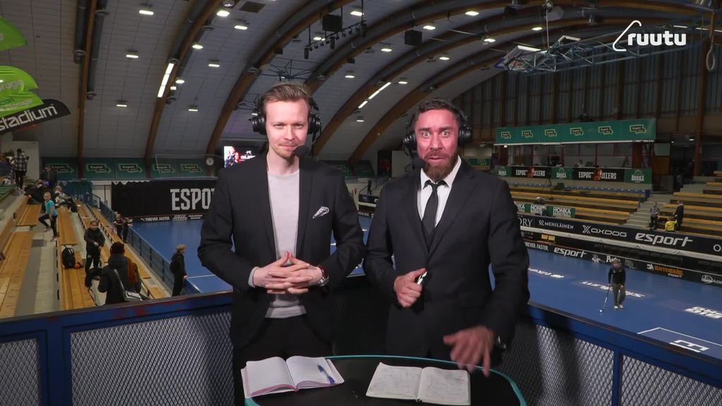 Oilersin Jasper Auvinen haastattelussa ottelun jälkeen